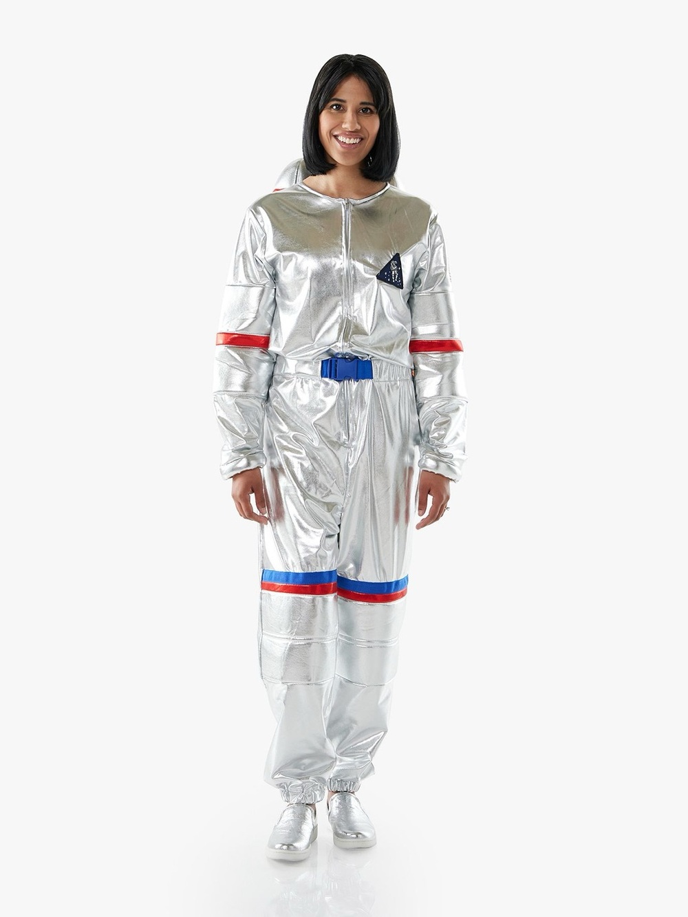 Pottery Barn Adult Light-Up Silver Astronaut Costume - Size Medium/Large NEW!